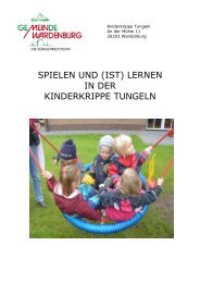 spielen und (ist) lernen in der kinderkrippe tungeln - Gemeinde ...