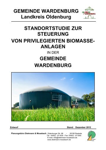 Standortstudie zur Steuerung - Gemeinde Wardenburg