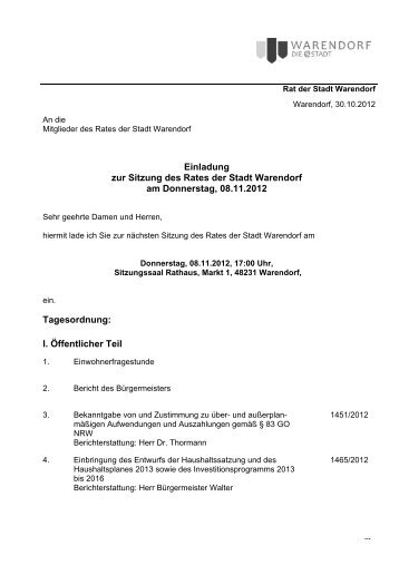 Lfd. Nr. 1 (PDF-Datei, 0,02 MB - Warendorf