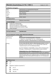 Öffentliche Ausschreibung - § 17 Nr. 1 VOB / A - Warendorf