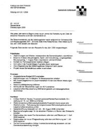 Gemeinde Volketswil Präsidiales: Finanzen: Hochbau: