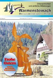 Frohe Ostern - Warmensteinach