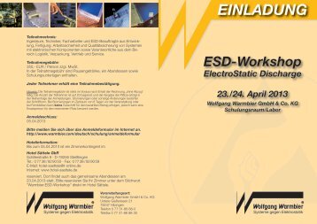 AGENDA ESD-Workshop - Wolfgang Warmbier