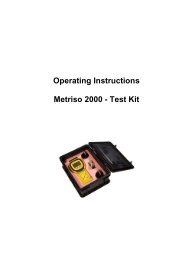 Operating Instructions Metriso 2000 - Test Kit