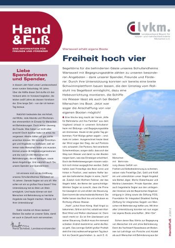 "Hand & Fuß"-2/2012 - Landesverband Bayern für körper