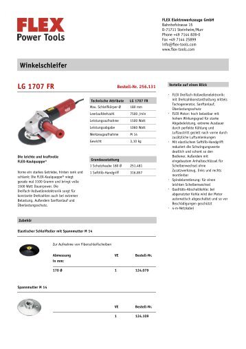 LG 1707 FR - Günther Wassermeier GmbH