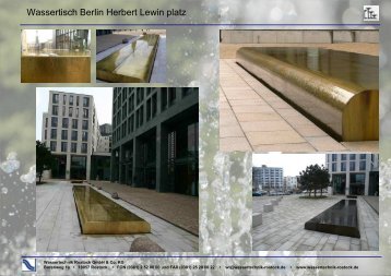 Wassertisch Berlin Herbert Lewin platz - Wassertechnik und Bau ...
