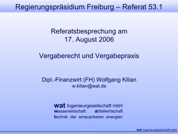 RegierungsprÃ¤sidium Freiburg â Referat 53.1 - wat ...