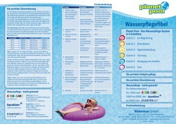 Wasserpflegefibel - Waterman GmbH