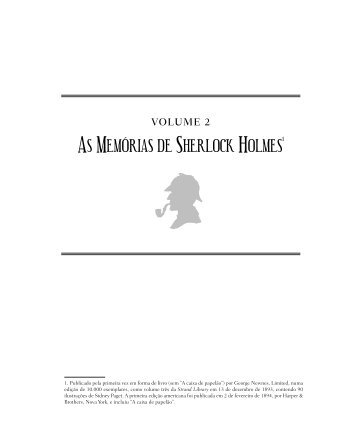 Trecho do livro As Memórias de Sherlock Holmes - Veja