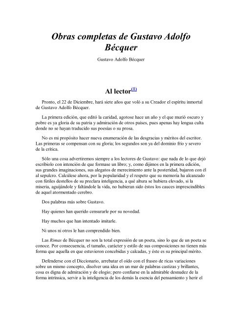 Obras completas de Gustavo Adolfo Bécquer - wikia.nocookie.net