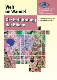 Welt im Wandel - Die Gefährdung der Böden ... - WBGU