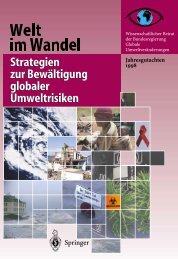 Welt im Wandel: Strategien  zur Bewältigung globaler ... - WBGU