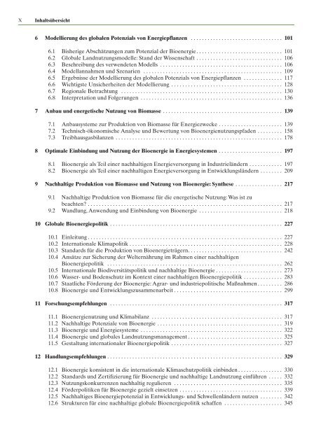 Zukunftsfähige Bioenergie und nachhaltige Landnutzung