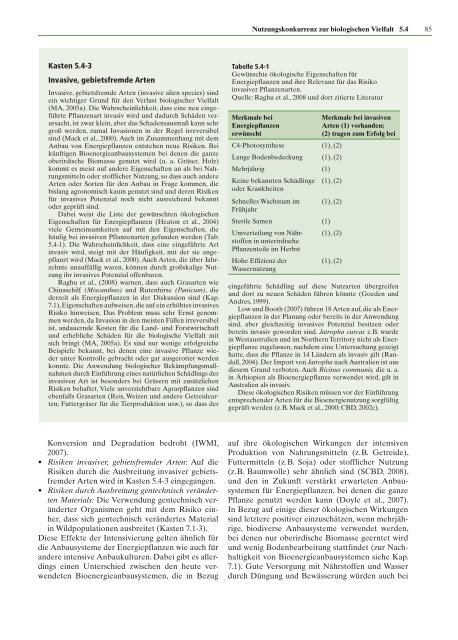 Zukunftsfähige Bioenergie und nachhaltige Landnutzung