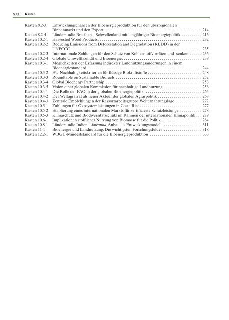 Zukunftsfähige Bioenergie und nachhaltige Landnutzung