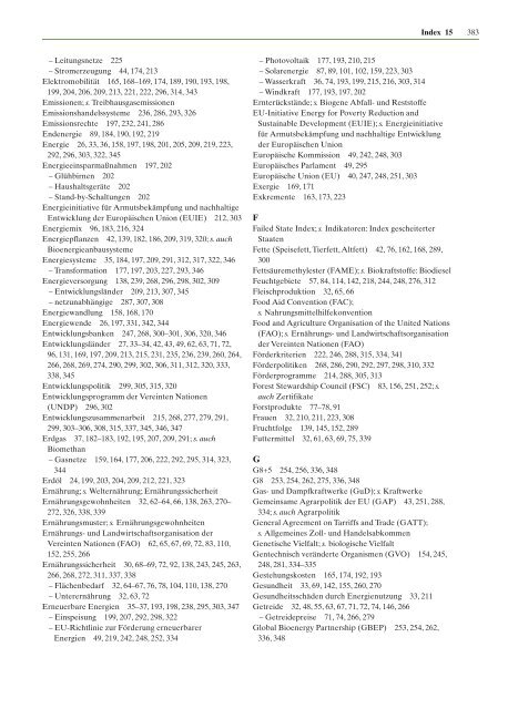 Zukunftsfähige Bioenergie und nachhaltige Landnutzung