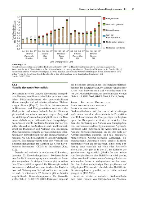 Zukunftsfähige Bioenergie und nachhaltige Landnutzung