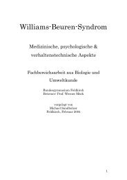 Facharbeit v. M. Sandhofer, 2004 - Williams-Beuren-Syndrom ...