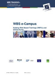WBS e-Campus - WBS Training AG