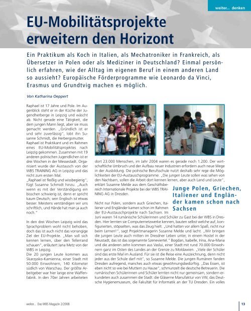 WBS Magazin 2/2008 - WBS Training AG