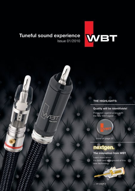 4 pcs WBT-0152Cu Nextgen RCA connector plug