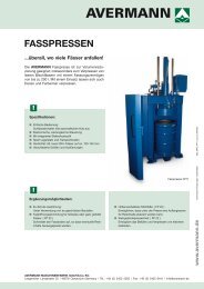 FASSPRESSEN - Avermann Maschinenfabrik GmbH