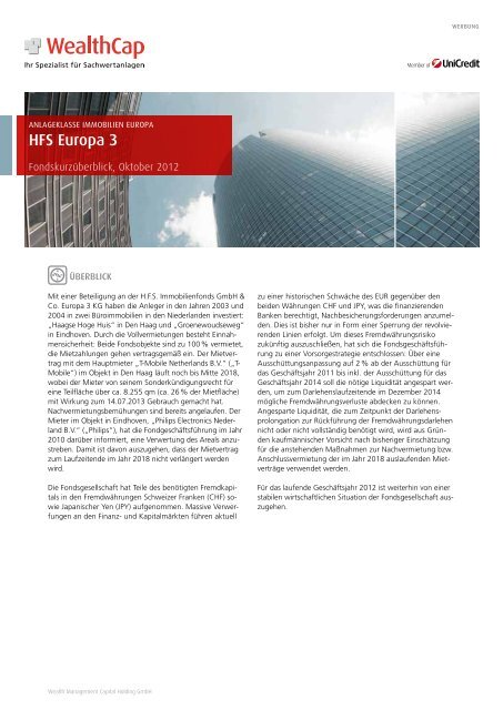 Hfs Europa 3 Wealthcap