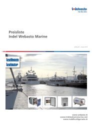 Preisliste Indel Webasto Marine