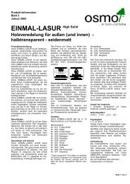 EINMAL-LASUR High Solid - Weber Baustoffe GmbH