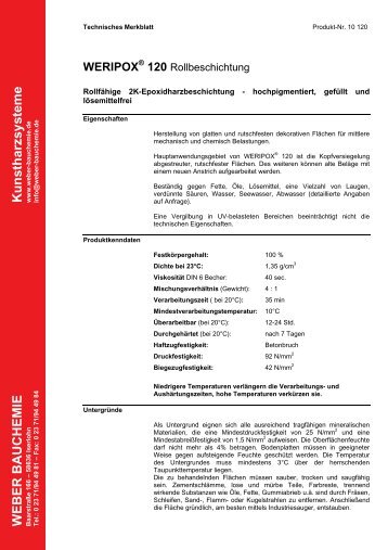 WERIPOX® STANDARD - Weber Bauchemie