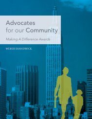 Advocates for our Community - Weber Shandwick