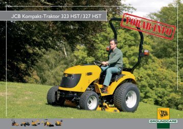 JCB Kompakt-Traktor 323 HST/327 HST - Wegema-trac.de