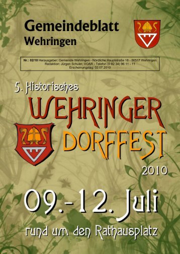 Gemeindeblatt 02.2010 - Gemeinde Wehringen