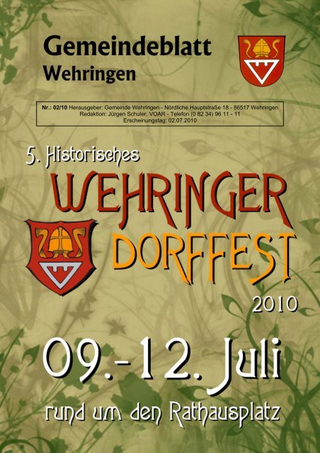 Gemeindeblatt 02.2010 - Gemeinde Wehringen