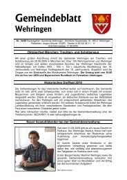 Gemeindeblatt - Gemeinde Wehringen