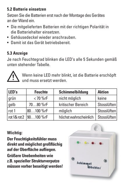 Schimmelfibel - Rotronic AG