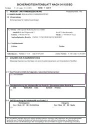 sicherheitsdatenblatt nach 91/155/eg
