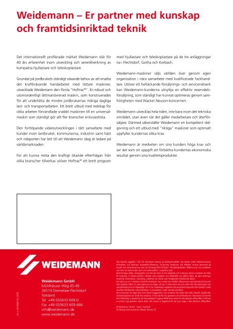 Hjullastare 8080 CX120 - Weidemann GmbH