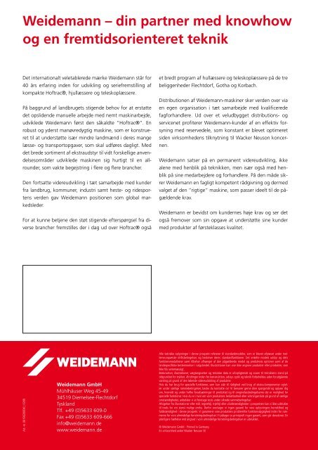 TilbehÃ¸r - Weidemann GmbH