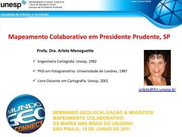 Mapeamento Colaborativo em Presidente Prudente, SP