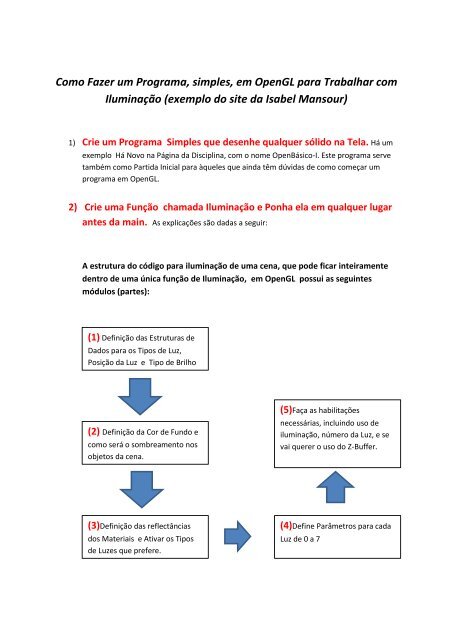 Como Fazer um Programa, simples, em OpenGL para Trabalhar ...