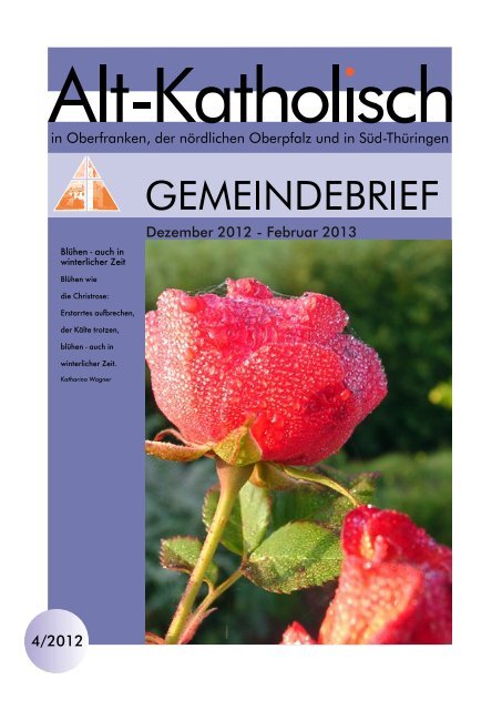 Gemeindebrief 4/2012 - Alt-Katholische Gemeinde in Coburg