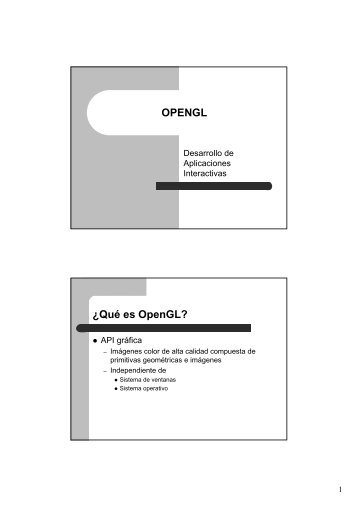 OPENGL ¿Qué es OpenGL?