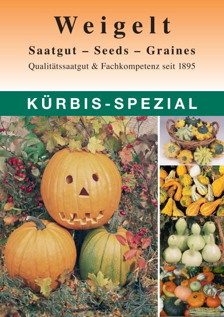 Kürbis - Spezial - Weigelt & Co. Erfurter Samenzucht KG