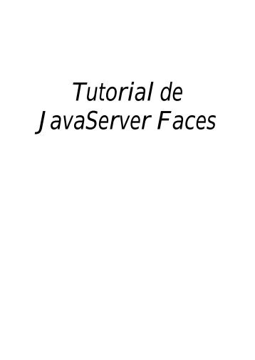 Tutorial de JavaServer Faces - sicuma