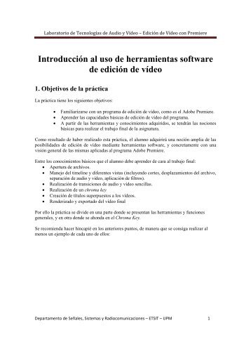 Enunciado de la práctica (2 MB) (PDF) - g@tv - etsit - upm
