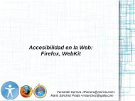 Accesibilidad en la Web: Firefox, WebKit