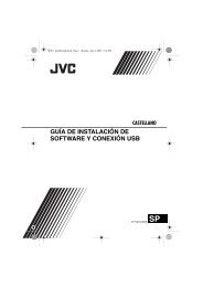 GUÍA DE INSTALACIÓN DE SOFTWARE Y CONEXIÓN USB - JVC