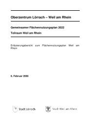 Erläuterungsbericht zum FNP 2022 - Stadt Weil am Rhein